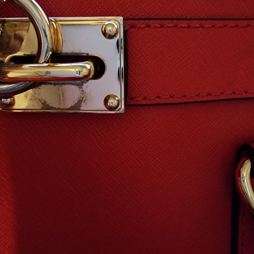 Michael Kors Hamilton Large Satchel Tote Saffiano Shoulder Bag - Picture 16 of 16